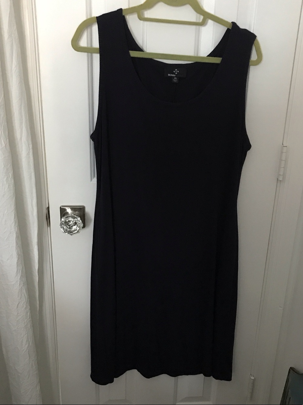 Ronni Nicole Navy Blue Midi Tank Dress